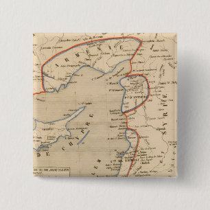 Terre Sainte depuis la deuxieme croisade 2 Inch Square Button