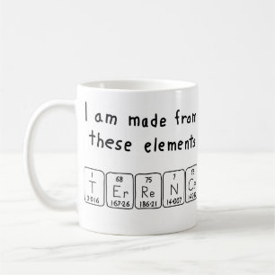 Terrence periodic table name mug