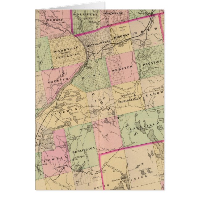 Terres en bois 3 Carte (Devant)