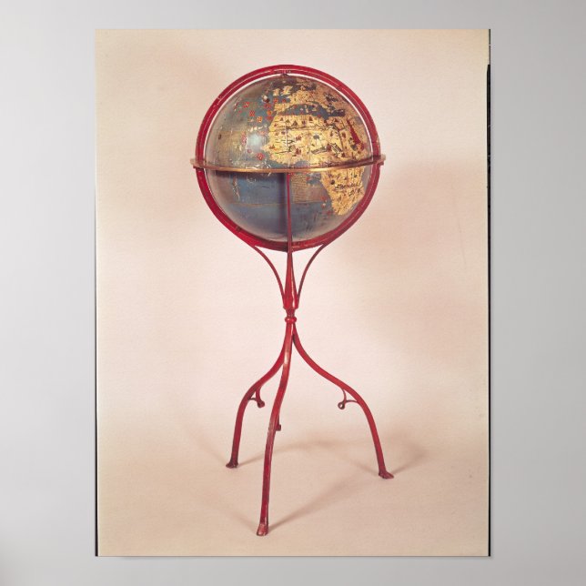 Terrestrial Globe, showing the Indian Ocean Poster (Front)