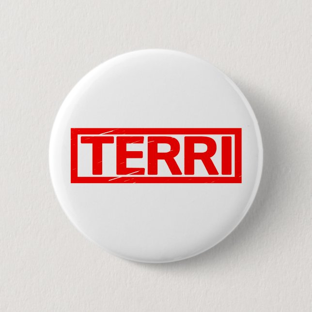 Terri Stamp 2 Inch Round Button (Front)