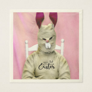 Terrible Easter Bunny Napkin