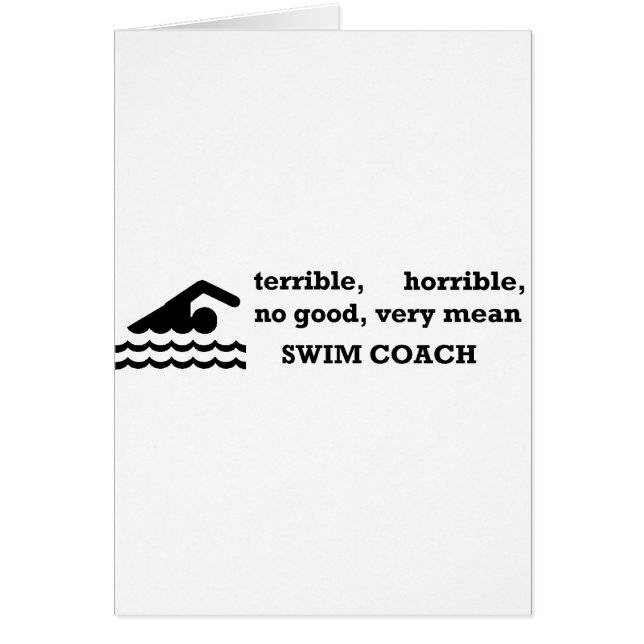 Terrible Swim Coach (Front)