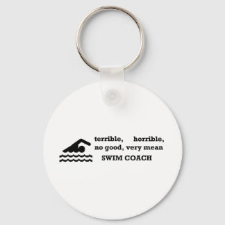 Terrible Swim Coach Keychain
