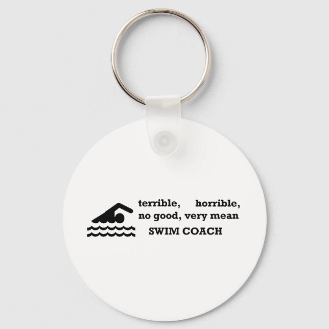 Terrible Swim Coach Keychain (Front)