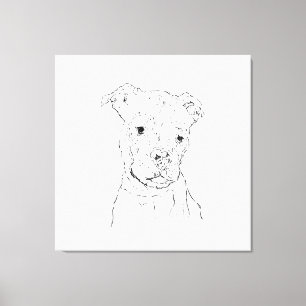 Terrier américain de Staffordshire Art mural à l'e