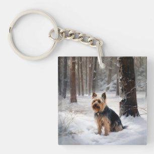 Terrier Australien Silky Laissez Tomber la Neige N