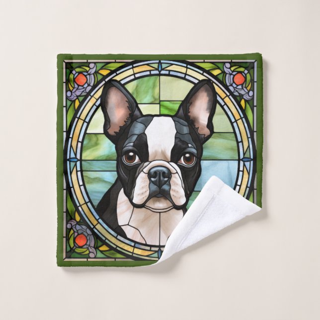 Terrier de Boston (Gant de toilette)