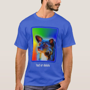 Terrier Dog Abstract Art Personalized T-Shirt