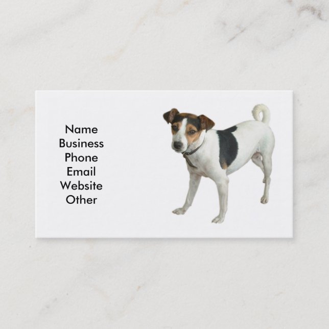 Terrier Dog Business Card (Front)