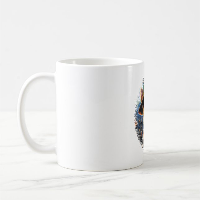 Terrier Dog Halloween Coffee Mug (Left)