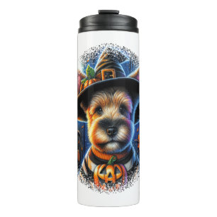 Terrier Dog Halloween Thermal Tumbler