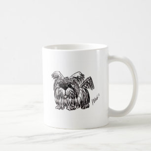 Terrier Dog Ink Drawing Art Coffee Mug