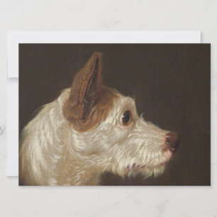 Terrier Dog's Head (by James Ward) Card