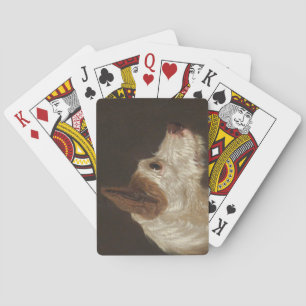 Terrier Dog's Head (by James Ward) Playing Cards