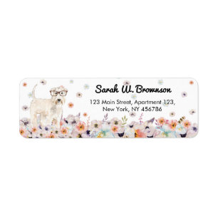 Terrier Irish Wheaten Dog retro eyeglasses