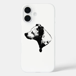 Terrier Mix Profile Art iPhone Case
