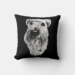 Terrier Pillow Wheaten Terrier Art Gifts & Decor