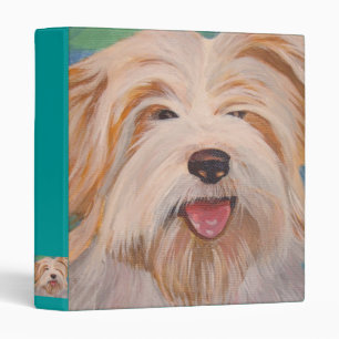 Terrier Portrait Cute Pet Dog Art Binder