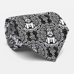 Terrier Puppies Schnauzers Neck Tie