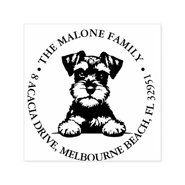 Terrier Puppy Personalized Theme  Self-inking Stamp (Design)