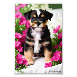 Terrier Puppy Satin Photo Enlargement