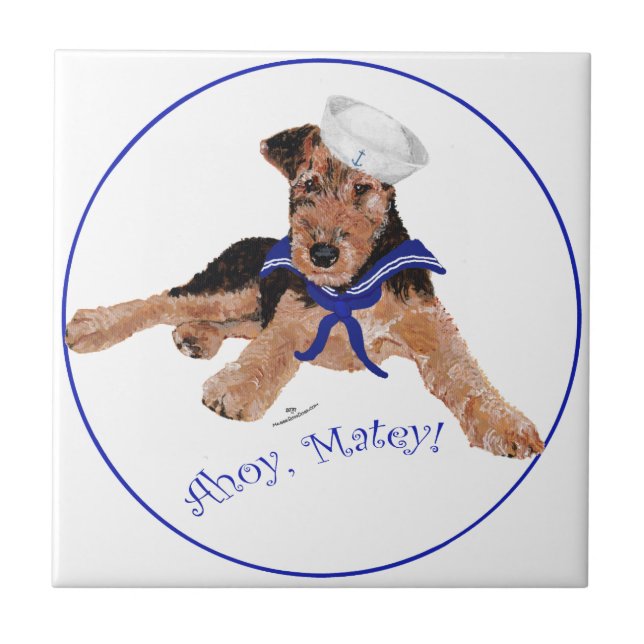 Terrier Sailor Boy Tile (Front)