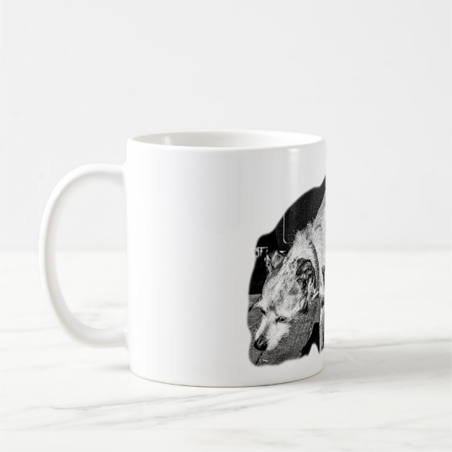 Terrier Scratch Moment Coffee Mug (Left)