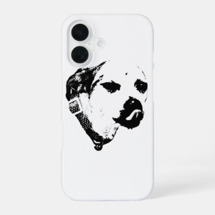 Terrier Wink iPhone Case – Bold Black Ink Look