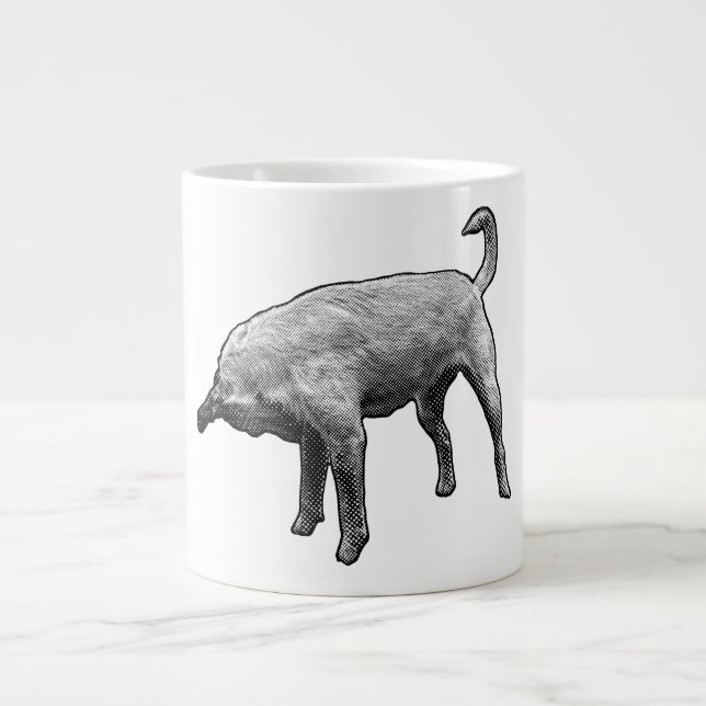Terrier With a Quick Self-Check Large Coffee Mug (Front)