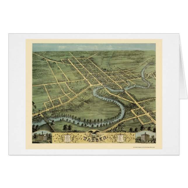 Terriers, carte panoramique de l'OH - 1870 (Devant horizontal)