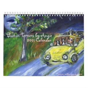 Terriers de Boston par le calendrier d'Angie 2011