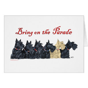 Terriers écossais noirs et roux