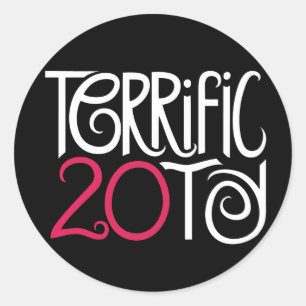 Terrific 20 Black Sticker