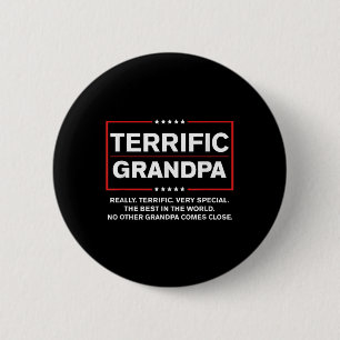 Terrific Grandpa - Funny Donald Trump Campaign 2 Inch Round Button