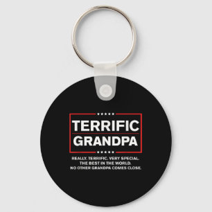 Terrific Grandpa - Funny Donald Trump Campaign Keychain