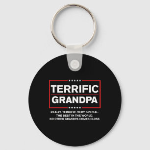 Terrific Grandpa - Funny Donald Trump Campaign Sty Keychain