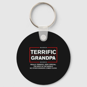 Terrific Grandpa - Funny Donald Trump Campaign Sty Keychain