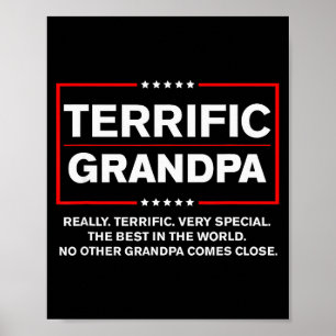 Terrific Grandpa - Funny Donald Trump Campaign Sty Poster