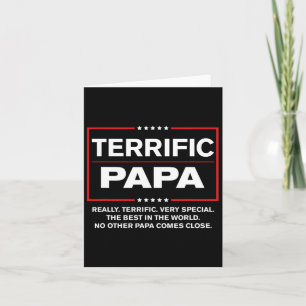 Terrific Papa - Funny Donald Trump Best Papa Card