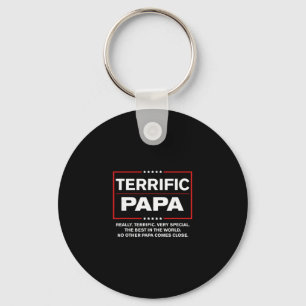 Terrific Papa - Funny Donald Trump Best Papa Keychain