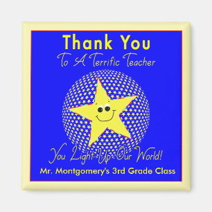 Terrific Star Teacher Thank You from Class Magnet