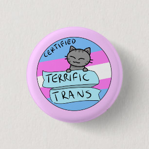 Terrific Trans 1 Inch Round Button