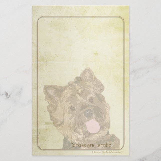 Terrific Yorkies Stationery (Front)