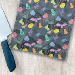 terrifying and enchanting Halloween, customisable Kitchen Towel