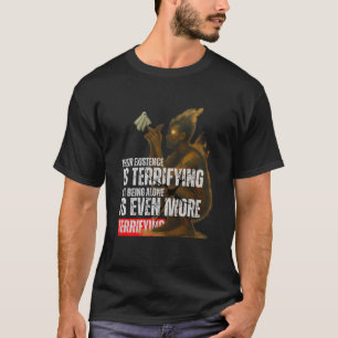 Terrifying Ghost Vintage Horror Dark Art Quote T-Shirt