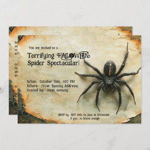 Terrifying HALLOWEEN Spider Spectacular! Invitation