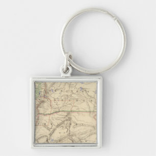 Territories of Washington and Oregon Keychain