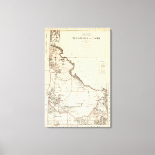 Territory Of Idaho Canvas Print
