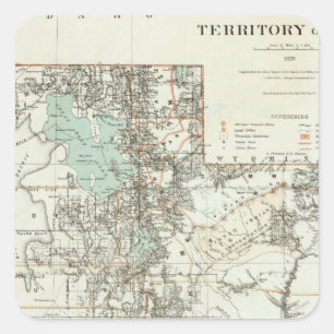Territory of Utah 2 Square Sticker